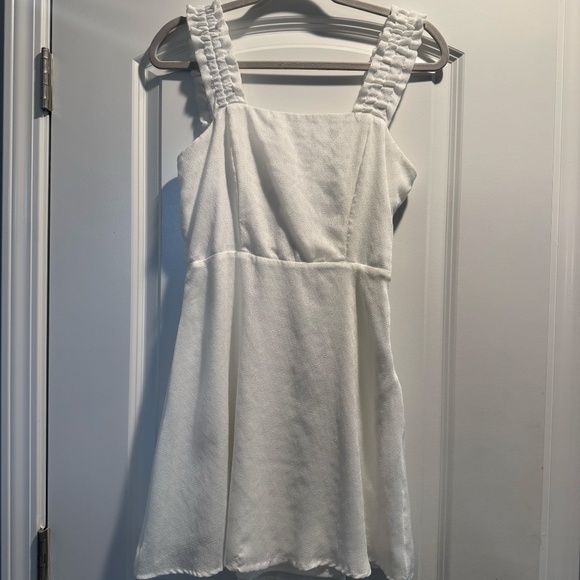Lola Grace White Cotton Mini Dress (Small) - Picture 2 of 4